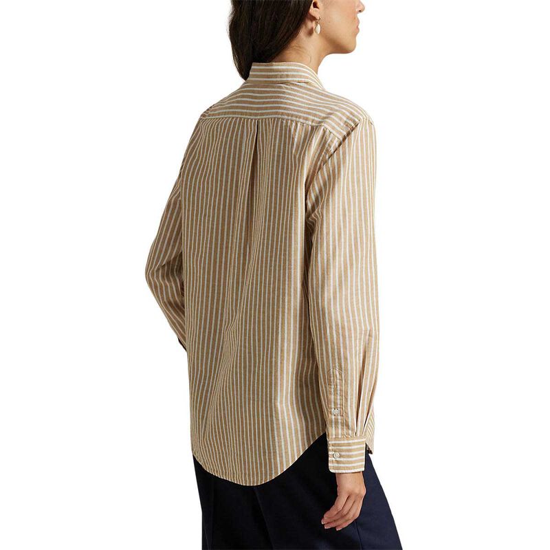 Polo Ralph Lauren Classic Fit Striped Cotton Linen Shirt image number 1
